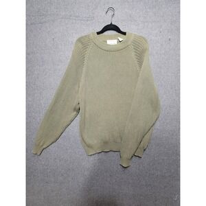 Britches Great Outdoors‎ Green Grandpa  Cotton Ribbed Vintage Sweater Men's L